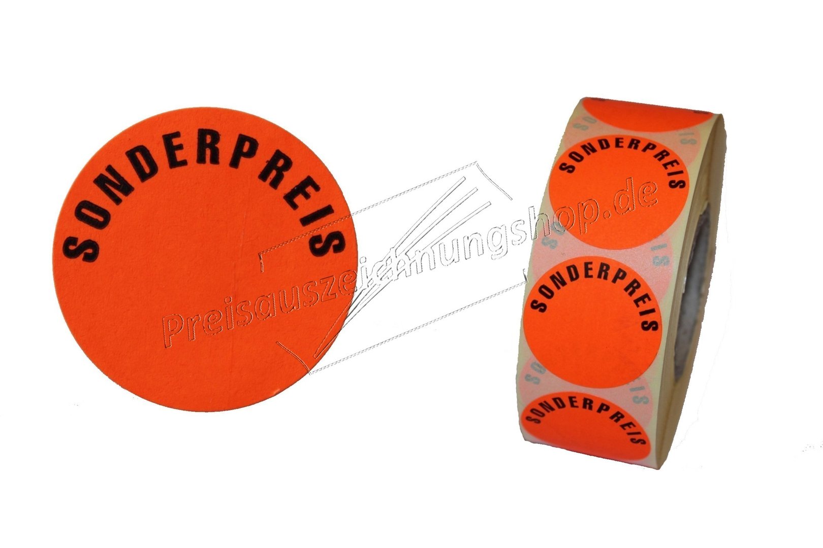 Haftetiketten Aktionsetiketten Etiketten 32mm Orange ablösbar Klebeetiketten NEU 
