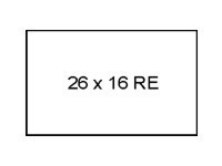 Preisauszeichnungsetiketten - 26x16 mm RECHTECK